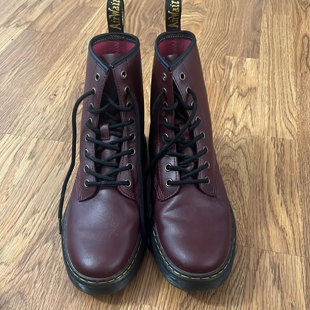 Maroon Doc Martens